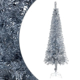 Kerstboom Smal 120 Cm Kleurig Zilver
