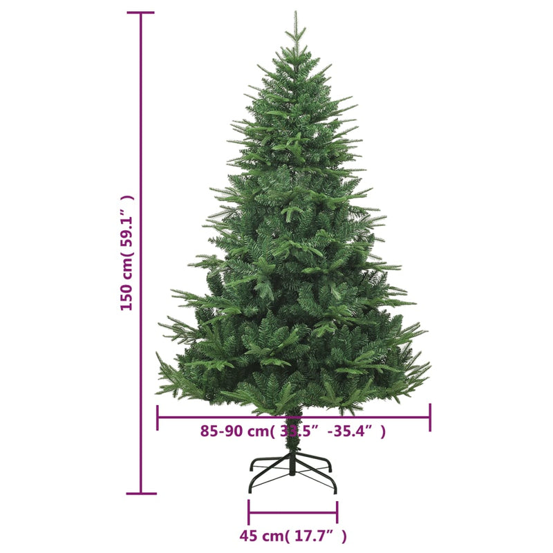 Kunstkerstboom 150 Cm Pvc En Pe Groen