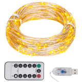 Lichtsnoer Met 400 Microled's 8 Functies Warmwit