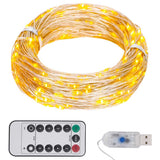 Lichtsnoer Met 400 Microled's 8 Functies Warmwit