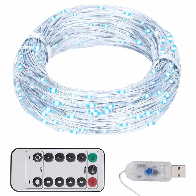 Lichtsnoer Met 400 Microled's 8 Functies Koudwit