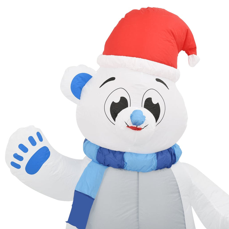Kerstfiguur Ijsbeer Opblaasbaar Led Binnen En Buiten 2,4 M Multikleur