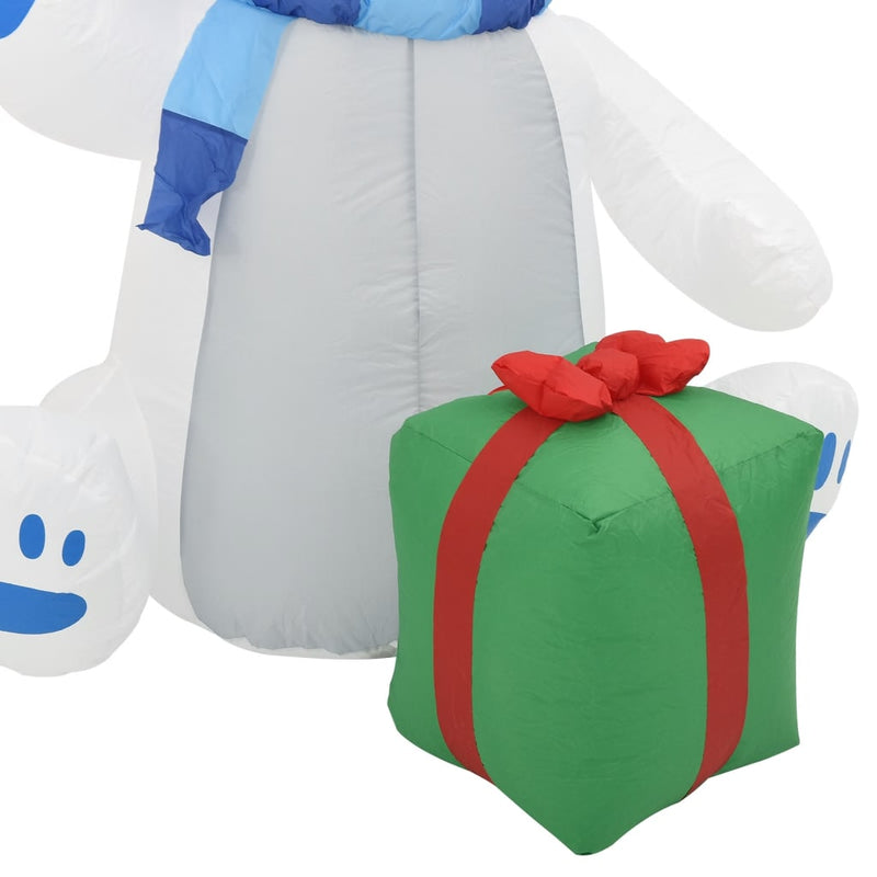Kerstfiguur Ijsbeer Opblaasbaar Led Binnen En Buiten 2,4 M Multikleur