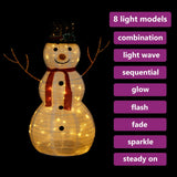 Decoratieve Sneeuwpop Led Luxe Stof