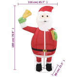 Kerstman Decoratief Led 180 Cm Luxe Stof