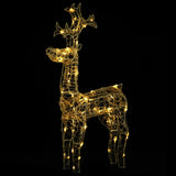 Kerstversiering Rendier 90 Led's Acryl Warmwit