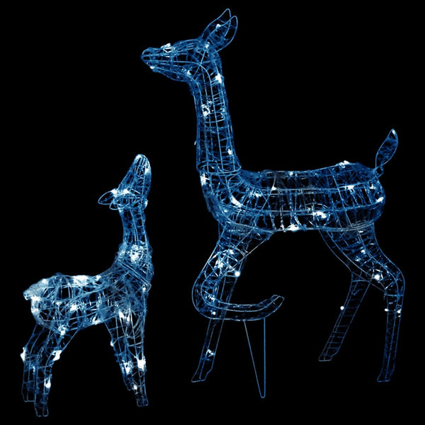Kerstversiering Rendierfamilie 160 Led's Acryl