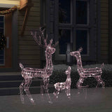 Kerstversiering Rendierfamilie 300 Led's Acryl