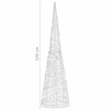 Lichtkegel Decoratief Led Warmwit 120 Cm Acryl Multikleur