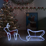 Kerstdecoratie Rendier En Slee 252 Led's Koudwit