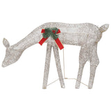 Rendierfamilie Kerstmis Warmwit 270X7X90 Cm Mesh Kleurig