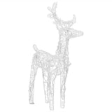 Kerstversiering Rendieren En Slee 160 Led's 130 Cm Acryl Blauw