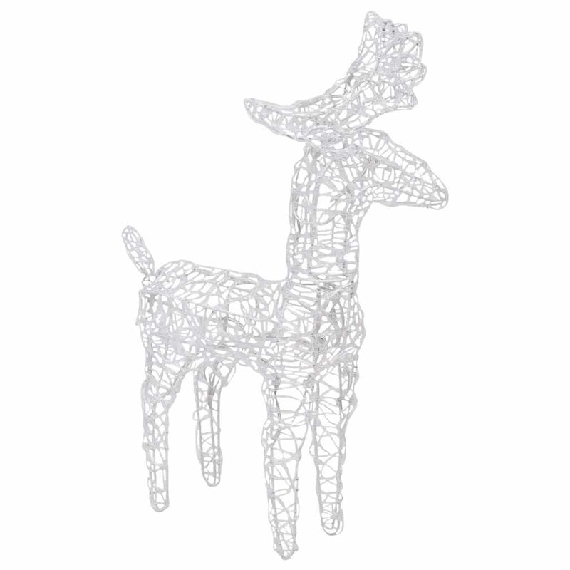 Kerstversiering Rendieren En Slee 160 Led's 130 Cm Acryl Multikleur