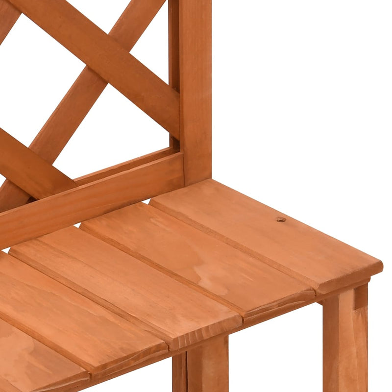 Plantenrek Met Latwerk 70X42X115 Cm Massief Vurenhout