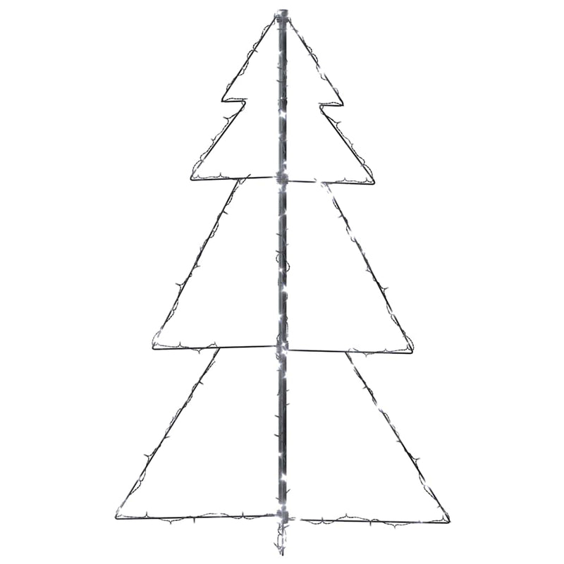Kegelkerstboom 160 Led's Binnen En Buiten 78X120 Cm Koudwit