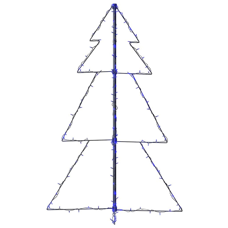 Kegelkerstboom 160 Led's Binnen En Buiten 78X120 Cm Blauw