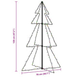 Kegelkerstboom 160 Led's Binnen En Buiten 78X120 Cm Multikleur