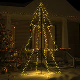 Kegelkerstboom 240 Led's Binnen En Buiten 118X150 Cm Warmwit