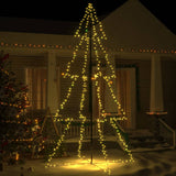Kegelkerstboom 240 Led's Binnen En Buiten 118X150 Cm Warmwit