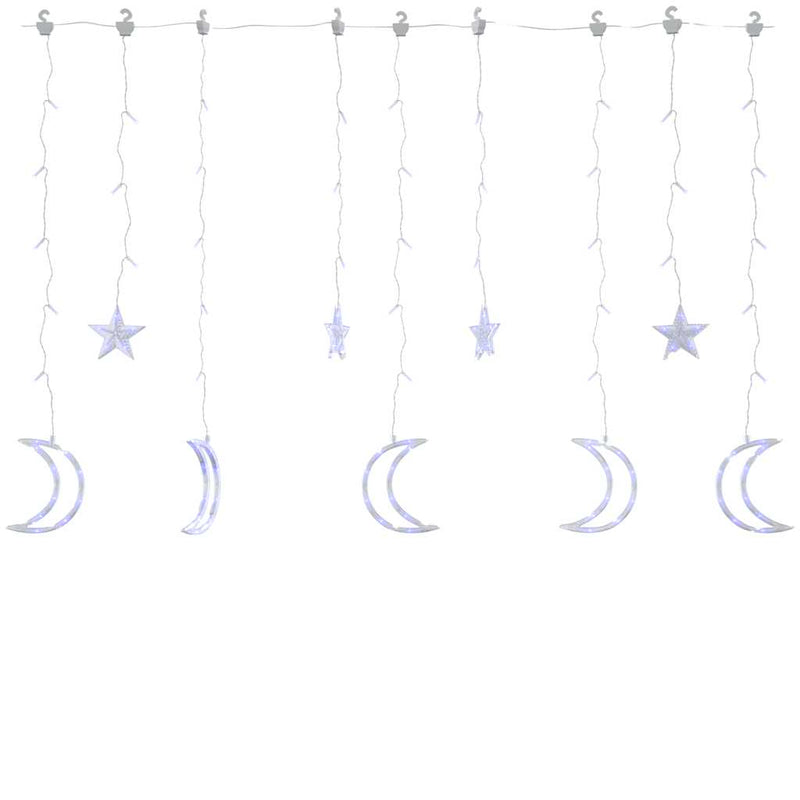 Lichtslinger Ster En Maan Afstandsbediening 'S Blauw