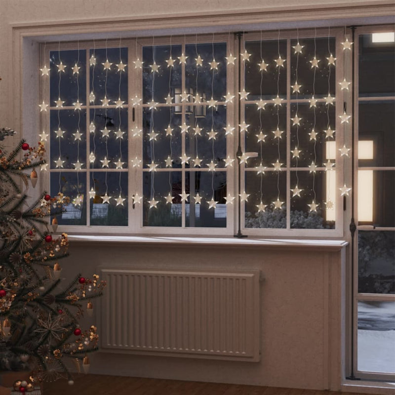Lichtsnoergordijn Sterren Met 200 Led's En 8 Functies Warmwit