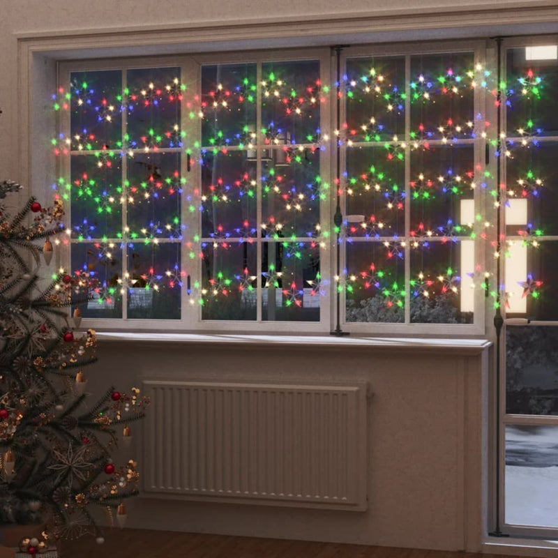 Lichtsnoergordijn Sterren Met 200 Led's 8 Functies Meerkleurig Multikleur