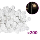 Lichtsnoer Met 200 Led's 8 Functies Warmwit