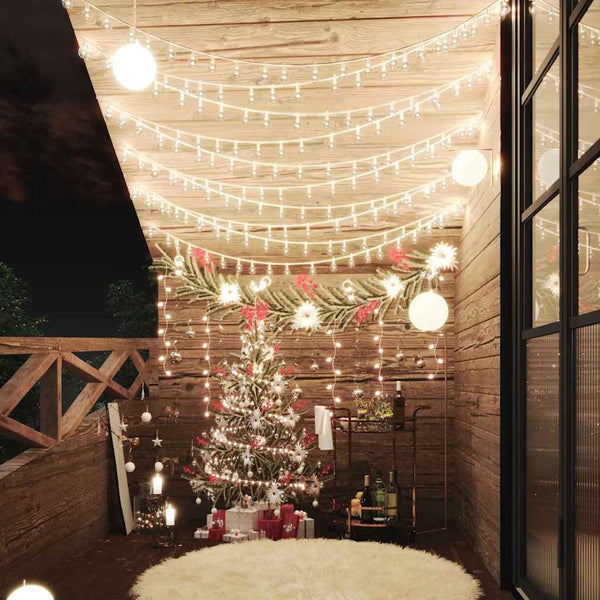 Lichtsnoer Met 200 Led's 8 Functies Warmwit