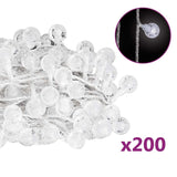 Lichtsnoer Met 200 Led's 8 Functies Koudwit