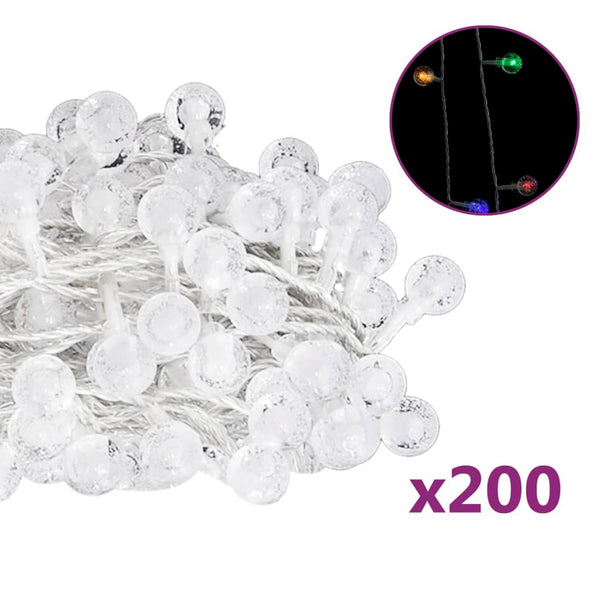 Lichtsnoer Met 200 Led's 8 Functies Meerkleurig Multikleur