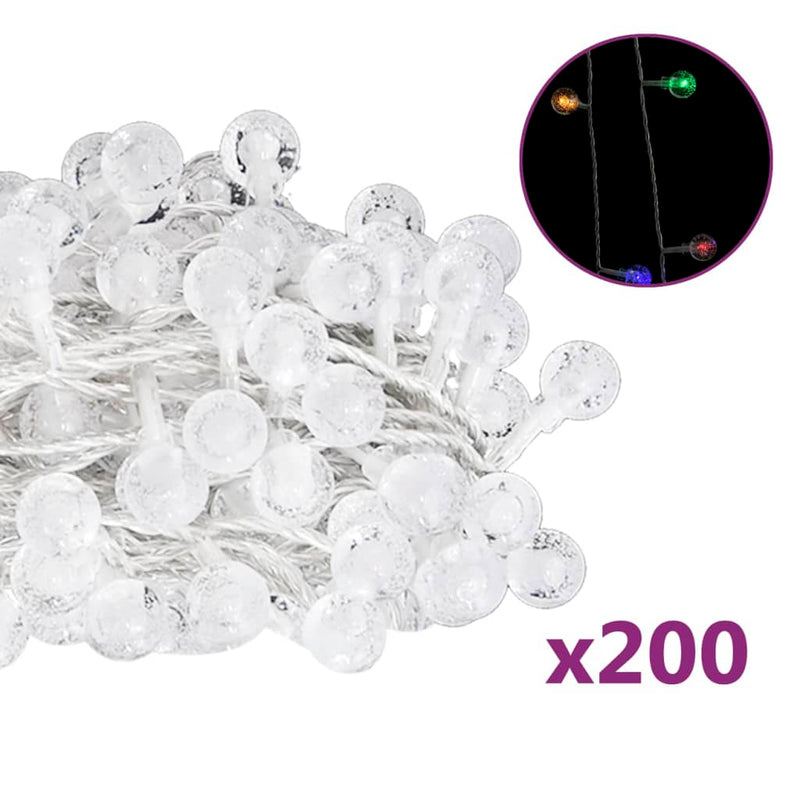 Lichtsnoer Met 200 Led's 8 Functies Meerkleurig Multikleur