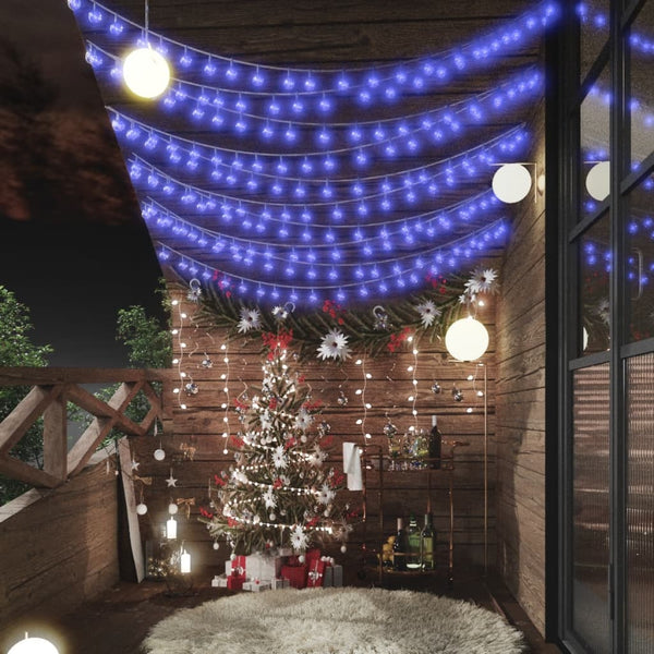 Lichtsnoer Met 400 Led's 8 Functies Blauw