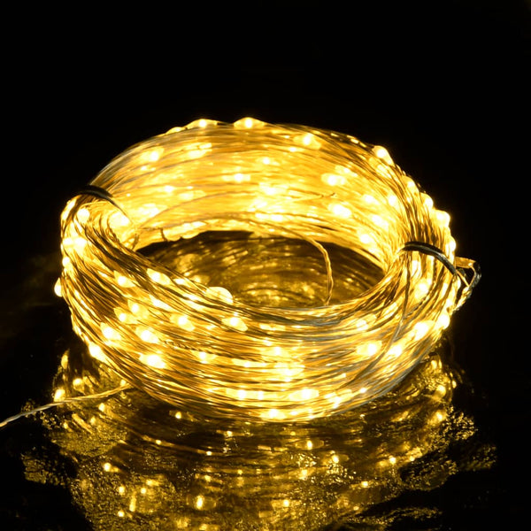 Lichtsnoer Met 400 Microled's 8 Functies Warmwit