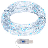 Lichtsnoer Met 400 Microled's 8 Functies Koudwit