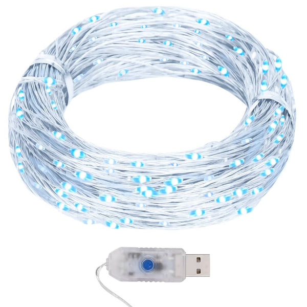 Lichtsnoer Met 400 Microled's 8 Functies Koudwit