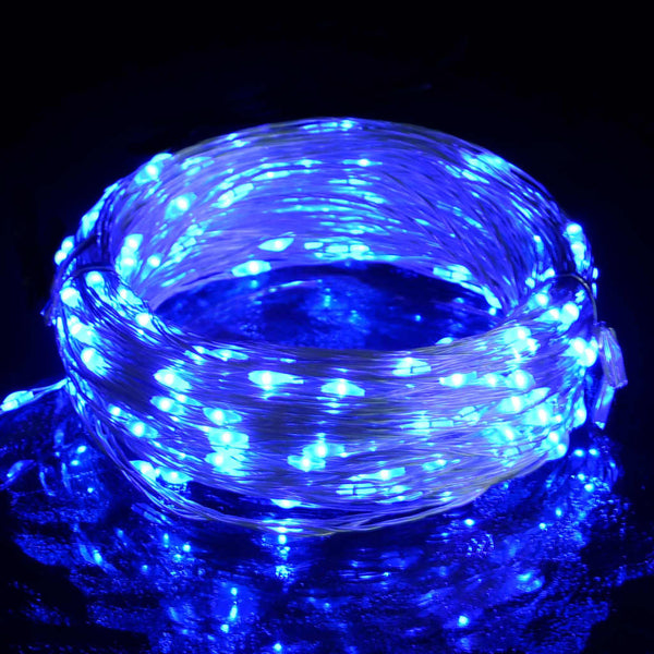 Lichtsnoer Met 400 Microled's 8 Functies Blauw