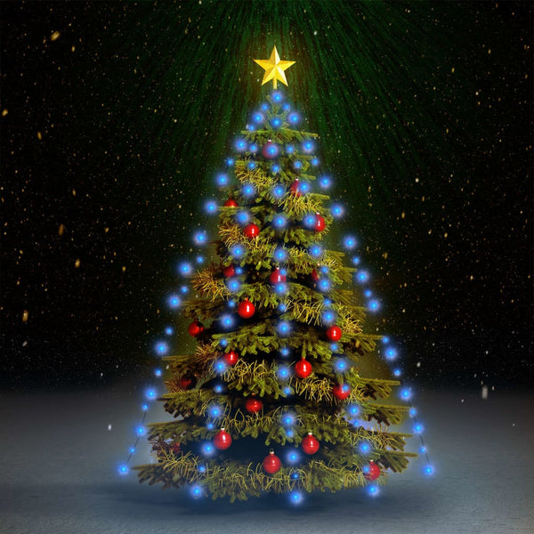 Kerstboomverlichting Met 180 Led's Net Blauw