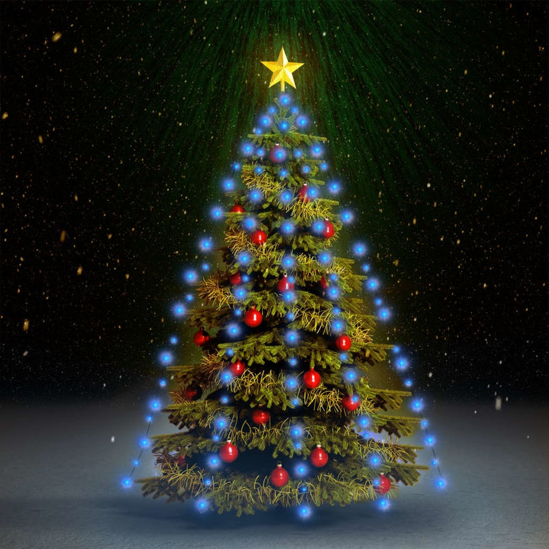 Kerstboomverlichting Met 180 Led's Net Blauw
