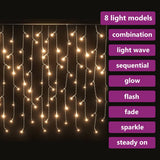 Lichtgordijn Met 400 Led's En 8 Functies 10 M