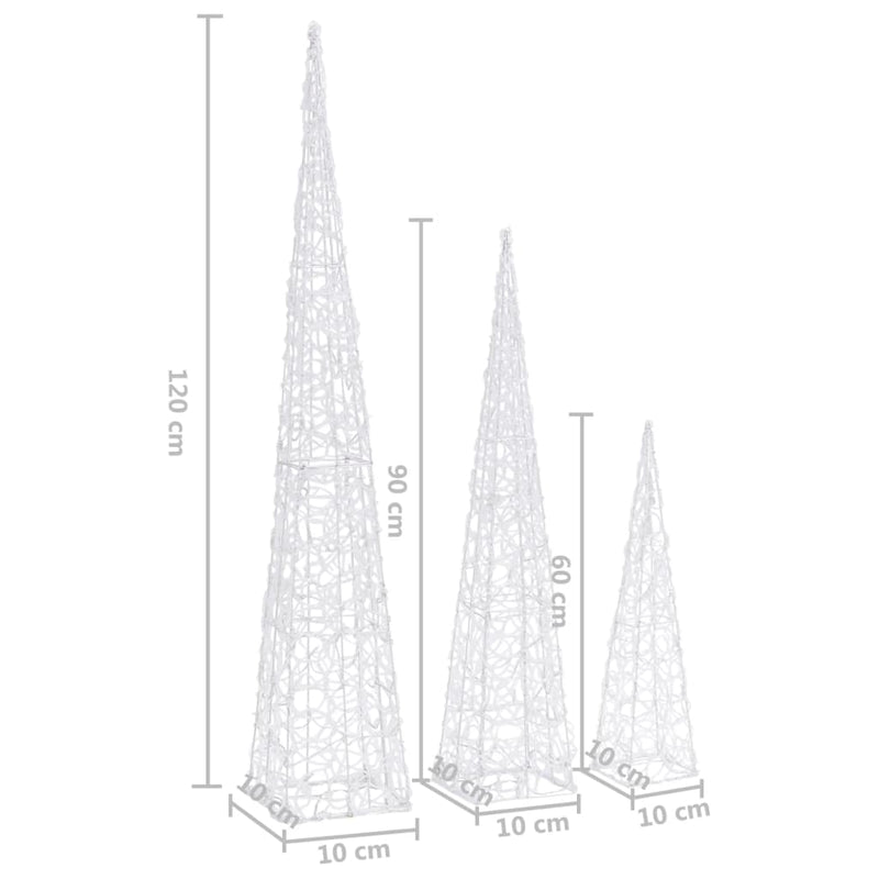 Lichtkegelset Decoratief Led Acryl