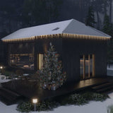 Kerst Ijspegellamp 100 Led's Warm Wit 10 M Acryl Pvc Warmwit