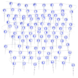 Kerstverlichting Ijspegel Met 40 Led's Acryl Blauw