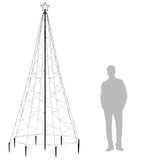 Kerstboom Met Metalen Paal En 500 Te Led's 3 M