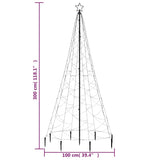 Kerstboom Met Metalen Paal En 500 Te Led's 3 M