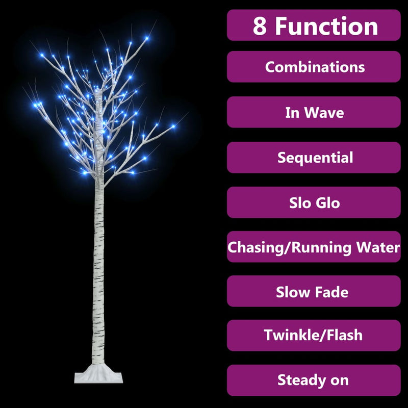 Kerstboom Wilg Met 140 E Led's Binnen En Buiten 1,5 M Blauw
