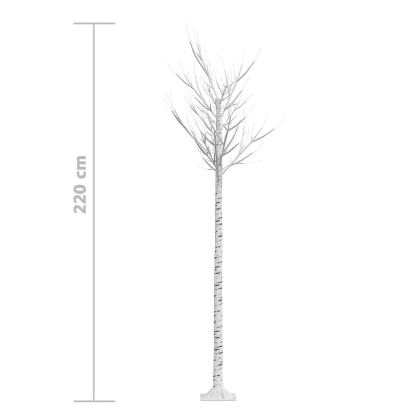 Kerstboom Wilg Met 200 Te Led's Binnen En Buiten 2,2 M Koudwit