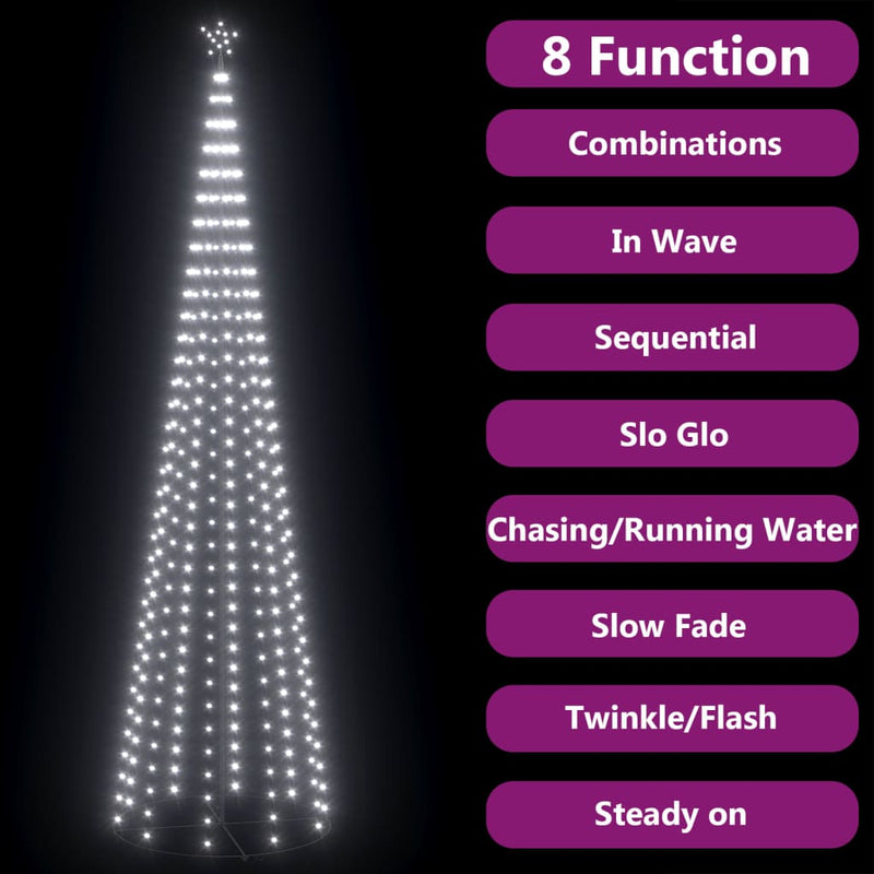Kegelkerstboom 752 Te Led's 160X500 Cm Koudwit