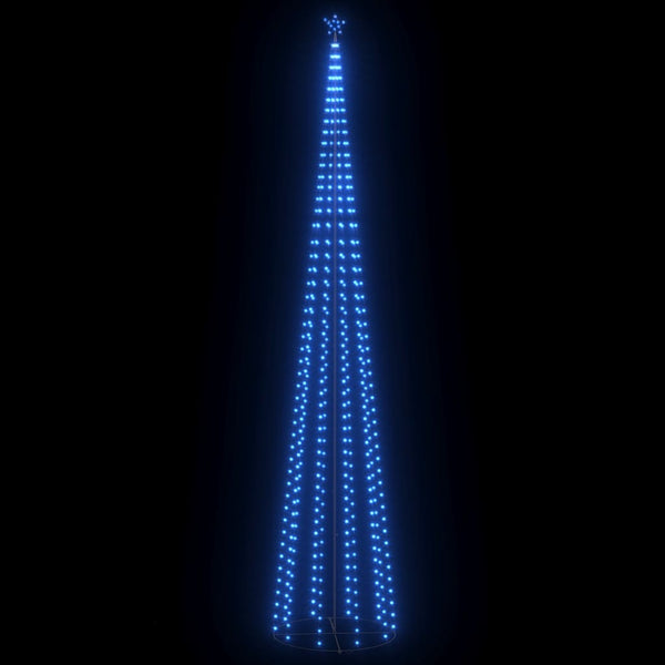 Kegelkerstboom 752 E Led's 160X500 Cm Blauw