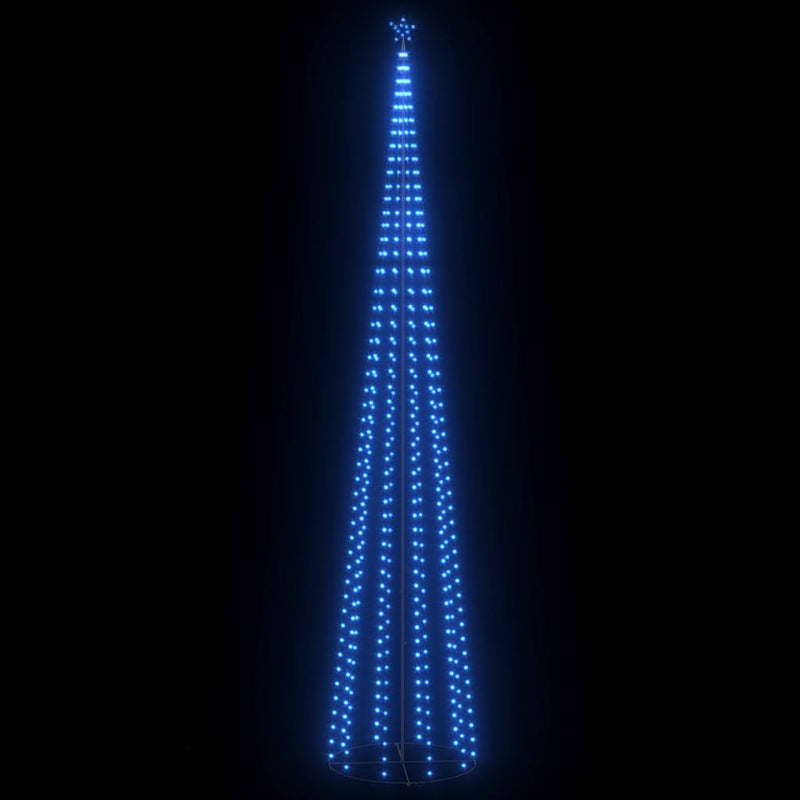 Kegelkerstboom 752 E Led's 160X500 Cm Blauw