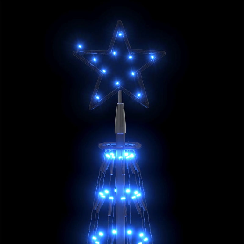 Kegelkerstboom 752 E Led's 160X500 Cm Blauw